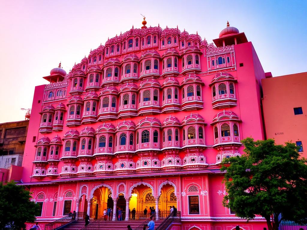 Hawa Mahal Jaipur, a popular Rajasthan sightseeing destination